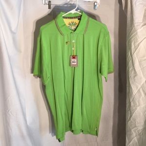 Robert graham xl lime polo/ golf shirt NWT perfect
